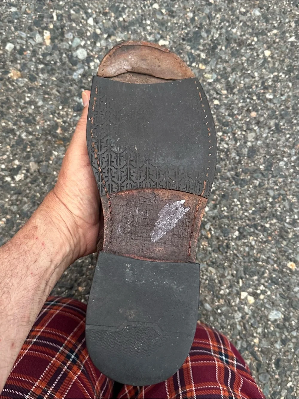Frye Inside Zipper Brown Boots Used Fair